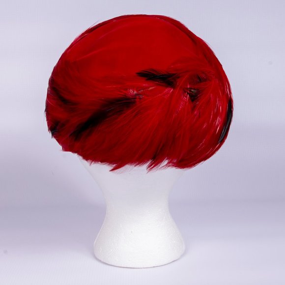 Modern Miss Vintage Velvet & Feather Hat - Picture 4 of 8